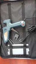 AI-ROAD pegamento 200W profesional de alta temperatura pistola de pegamento de fusión en caliente de la UE el uso con pegamento y bolsa de reparación de pistola de aire caliente DIY