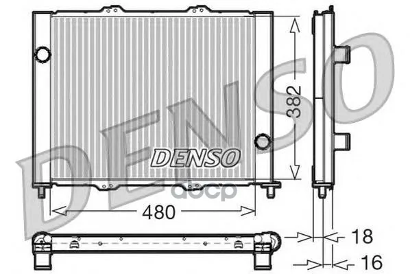 Радиатор, Охлаждение Двигател Denso арт. DRM23099