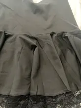 Mini Skirts Outfits Lace A-Line Pleated Patchwork Streetwear Goth-Dark Black High-Waist