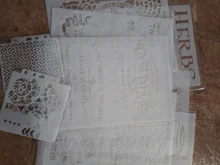 Reloj de tamaño A4, pintura de pared de flores, plantillas, sello, álbum de recortes, arte decorativo en relieve, papel, DIY, plantilla de etiquetas de flores