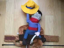 Novelty Halloween Dog Costumes Pet Clothes Cowboy Dressing up Jacket Coats for Dogs Funny