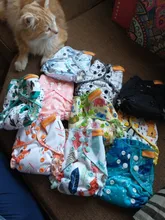 Diapers Happy-Flute Tiny Newborn-Baby Double-Gussets Bamboo Cotton Organic Reusable 10pcs