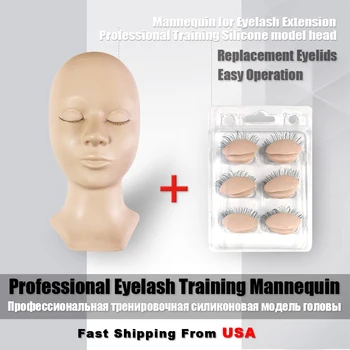 

Viplash replacement eyelids Advanced Eyelash Extension Training Mannequin head for eyelash