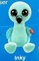 Ty Mini Boos глухая коробка 1 шт. случайная Коллекционная Ручная роспись с контрольным списком игрушки Единорог тигр животное 6 см Щенячий патруль - Цвет: Inky