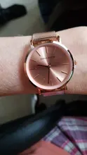 La Rosa Oro 1 Set pulsera reloj del cuarzo de Japón creativo diseño impermeable de malla de acero inoxidable relojes reloj femenino
