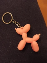 Nuevo creativo de dibujos animados globo de Llavero perro colgante anillo de hombres y mujeres par bolsa de llavero colgante venta al por mayor