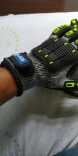 GMG-guantes de trabajo de seguridad TPR, resistentes al impacto, antigolpes, mecánicos, resistentes al impacto