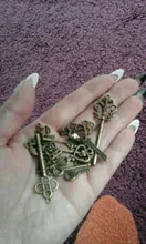 13 Uds Vintage encantos mixto colgante de llaves bronce antiguos encantos clave collar pulseras DIY joyería de Metal al por mayor