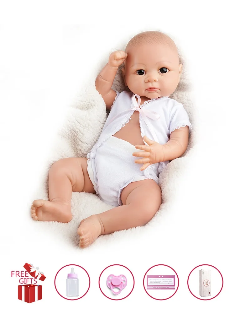 Adfo Inches Grace Full Vinyl Reborn Baby Doll Lifelike Handmade Cute Bebe Realistic Washable Dolls Surprise Gift For Lol Girl Dolls Aliexpress