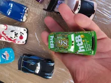 Disney Pixar-Juguetes de los personajes de Cars para niños, coches de juguetes de Cars 2 3, Lightning McQueen, Mater Jackson, Storm Ramirez, 1:55, vehículo fundido a presión, juguete de metal de aleación para chicos