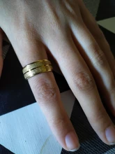 DOTIFI-anillos de acero inoxidable 316L para mujer, Color dorado/plateado, sortija de compromiso, joyería de boda