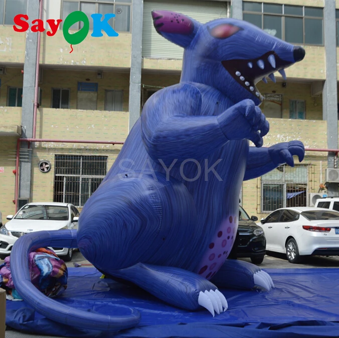 Customized Giant Inflatable Rat Inflatable Mouse for Event 4.5m(14.8ft) Tall