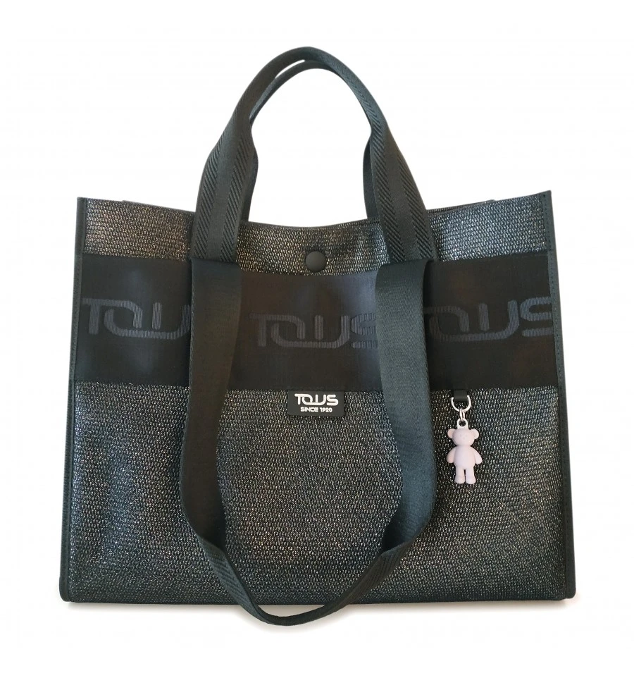 TOUS SHOPPING XL INA EN COLOR NEGRO 195900346|Bolsos de doble asa| AliExpress