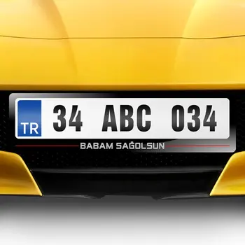 

Personalized Dad Sağolsun Written Plates of-1