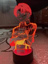 Table-Lamp Light Cool Ackerman-Figure Night-Light Titan Attack Acrylic Home-Room-Decor