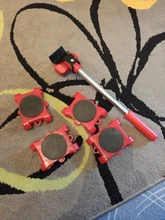 Herramienta para Mover muebles elevador de transporte cosas pesadas barra con rodillo móvil de 4 ruedas 37MD