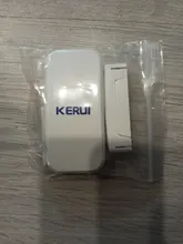 KERUI-Sensor de alarma de ventana y puerta, interruptor magnético inalámbrico, Detector de contacto para sistema de alarma de seguridad contra intrusos, 433MHz