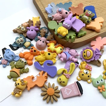 

Acrylic Cute Animal Cartoon Beads for Jewelry DIY making No Hole children's headdress Rope Accessories