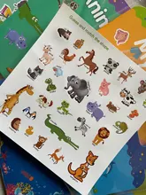 Pegatinas para niños, libros, escenas reutilizables, juego de rompecabezas, pegatinas de dibujos animados, Juguetes Educativos de aprendizaje para niños, regalo