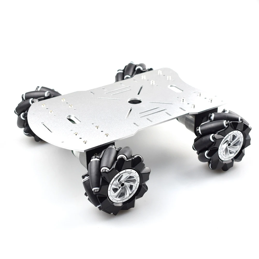 Moebius 4WD 80 мм Mecanum колеса робот шасси автомобиля комплект с блоком питания