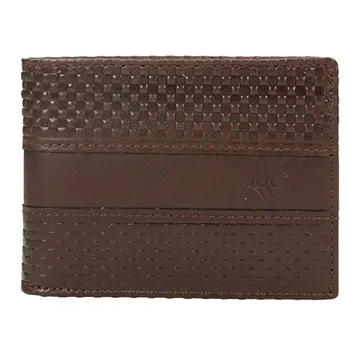 

Men's leather wallet. Multiple slots and compartments. Landscape. Made in Spain.Color: Brown