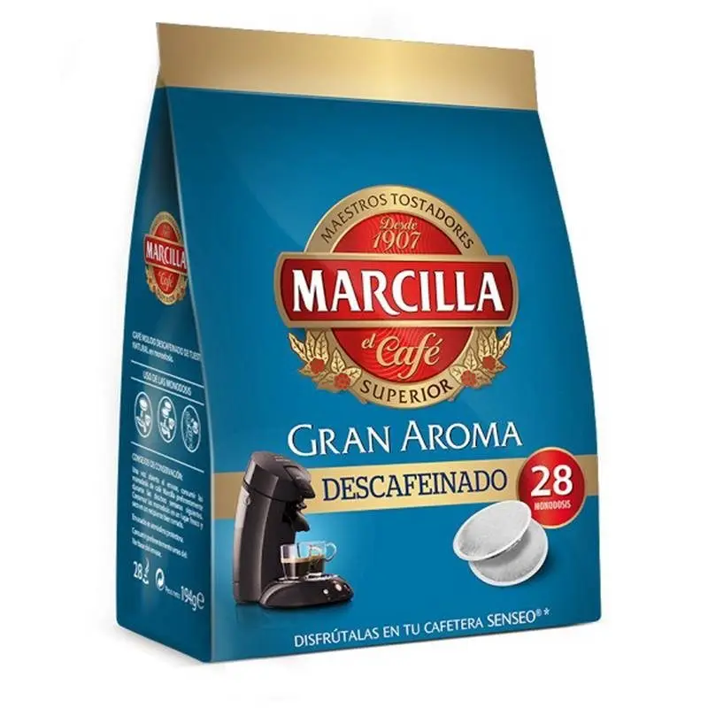 DECAFFEINATED coffee Marcilla, 28 pods SENSEO