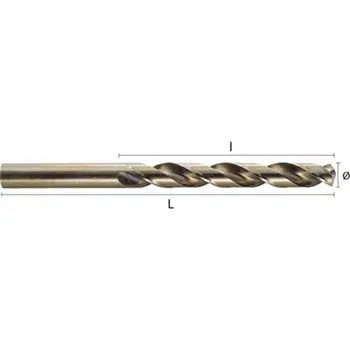 

DRILL BIT HSSCO DIN338N 12,25 MM REF.1105 CYLINDRICAL SHORT