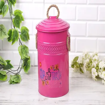 

Decorative Metal Straw Drawstring 5 lt Pedal Bin Convenient Practical Vivid Colors Need Every Home Fast Shipping from Turkey