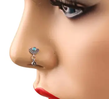

Blue Stone Mardin Silver Authentic Local Timeless Piece Nose Piercing