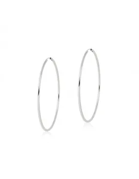 

Silver earrings Round Hoops 50x2mm