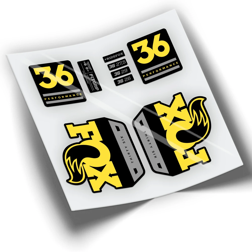 Adesivi Fox 36 Performance Series Wp259 Adesivi Bici, Adesivi Bici Mtb Btt Mountain Bike Adesivi Ciclismo Accessori Bici