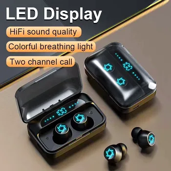 

Cewwal Wireless Bluetooth 5.0 Earphone TWS HIFI Mini In-ear Sports Running Headset Support iOS/Android Phones HD Call Invisible