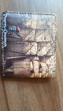 Billeteras de Piratas del Caribe para hombre, monedero