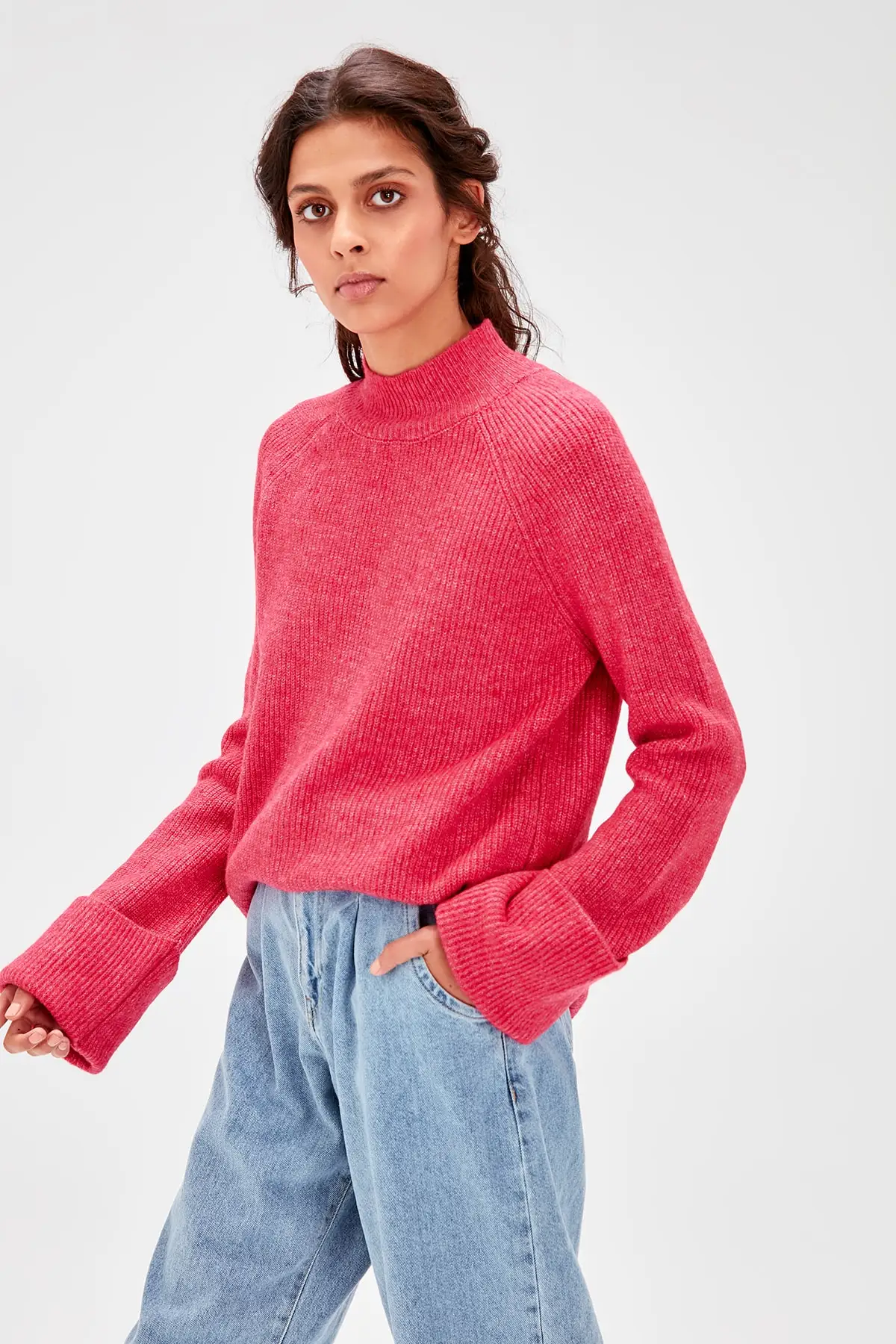 

Trendyol Fuchsia Handle Kıvırmalı Knitwear Sweater TWOAW20KZ0185