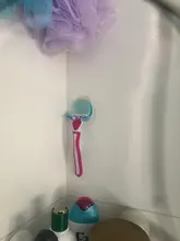 Shelf Shaver Razor-Holder Hanging-Rack Suction-Cup Bathroom-Product Clear-Storage Plastic