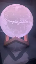 Moon-Lamp Night-Light Gift Custom Girlfriend Photo/text Rechargeable Dropship Kids Personalized