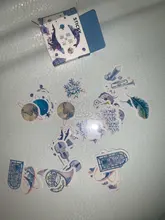 Paquete de 45 unidades de Mini pegatinas de papel para estudiante con lenguaje de las flores, bolsa de pegatinas Diy para planificador diario, pegatina decorativa, álbum de recortes
