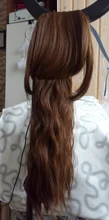 TALANG-coleta de pelo rizado largo de 22 pulgadas, resistente al calor, cola de pelo sintético con cordón, extensiones de cabello