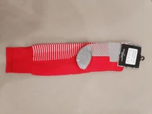 Calcetines deportivos profesionales para hombre y mujer, calcetín largo de esquí térmico, ciclismo de montaña al aire libre, ciclismo, correr, fútbol, color negro y rojo