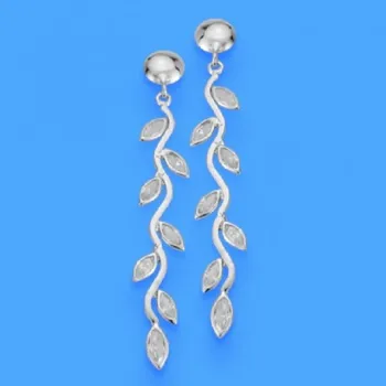 

18K EARRINGS BRANCH LEAVES