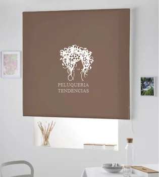 

Blind Iroa with themed and company name/Hairdresser Trends! ROLLER BLINDS TRANSLUCENT! (CAFE 100X175)