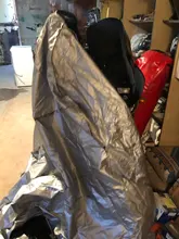 Cubierta universal de la motocicleta al aire libre UV Protector de la VESPA todas las estaciones impermeable de la bici de la lluvia cubierta a prueba de polvo M L XL 2XL 3XL 4XL 190T