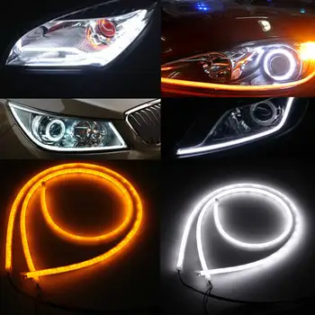 

Hose Kit Neon Strip Led car 60cm Bicolor flexible cuttable White for daytime running lights DRL position orange for Arrow stil