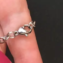 Collar de cadena de acero inoxidable con Cruz para hombre y mujer, joyería fina, 1 unidad