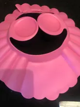 Los niños Cap impermeable del bebé seguro baño visera ajustable accesorios del Visor para baño proteger los ojos orejas traje de PVC 0-6 niños.