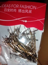 200 unids/lote ojo cabeza pines 20 25 30 35 40 45 50 mm de ojo pines agujas cuentas suministros de fabricación de la joyería DIY accesorios conclusiones