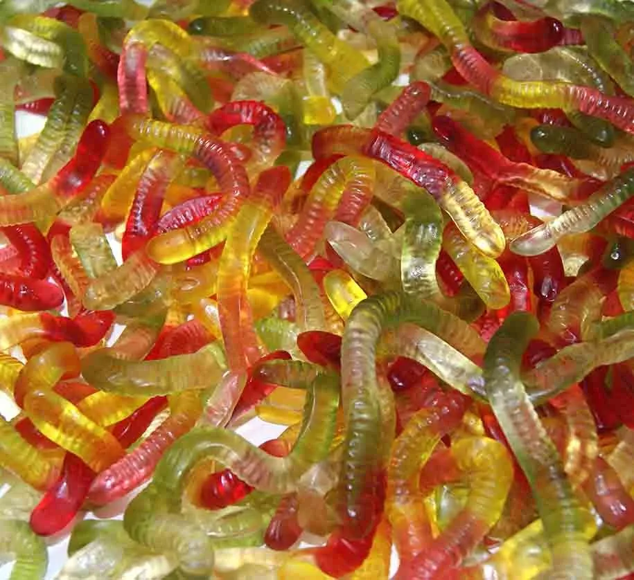 Marmalade neon worms Trolli 100 gr. afbeelding