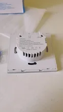 UBARO-Interruptor táctil con Panel de cristal blanco, pulsador estándar europeo de luz Ac230v, 1 Banda, Control único, lámpara de pared
