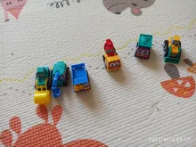 6 uds juguete de modelo de coche atrás coche vehículo móvil camión de bomberos modelo Taxi chico Mini juguetes regalo Diecasts juguete para los niños