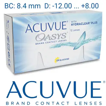 

Contact lenses Acuvue Oasys with hydraclear plus (12 PCs), radius: 8.4mm